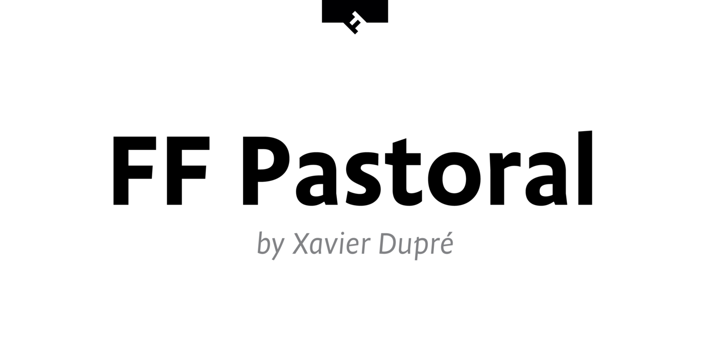 Beispiel einer FF Pastoral-Schriftart